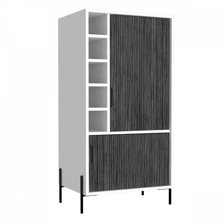 Core Products Core Dallas White and Grey Oak Drinks and Storage Bar