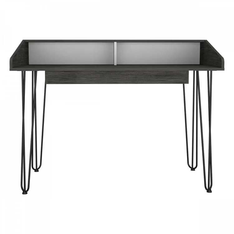 Core Core Dallas White and Grey Oak Home Office Desk with Drawer