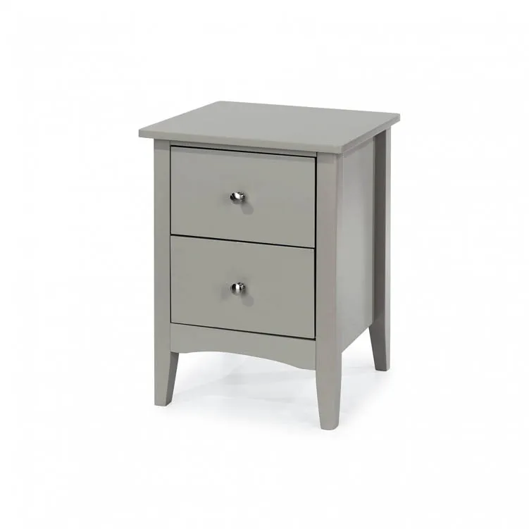 Core Products Core Como Light Grey 2 Drawer Bedside Table