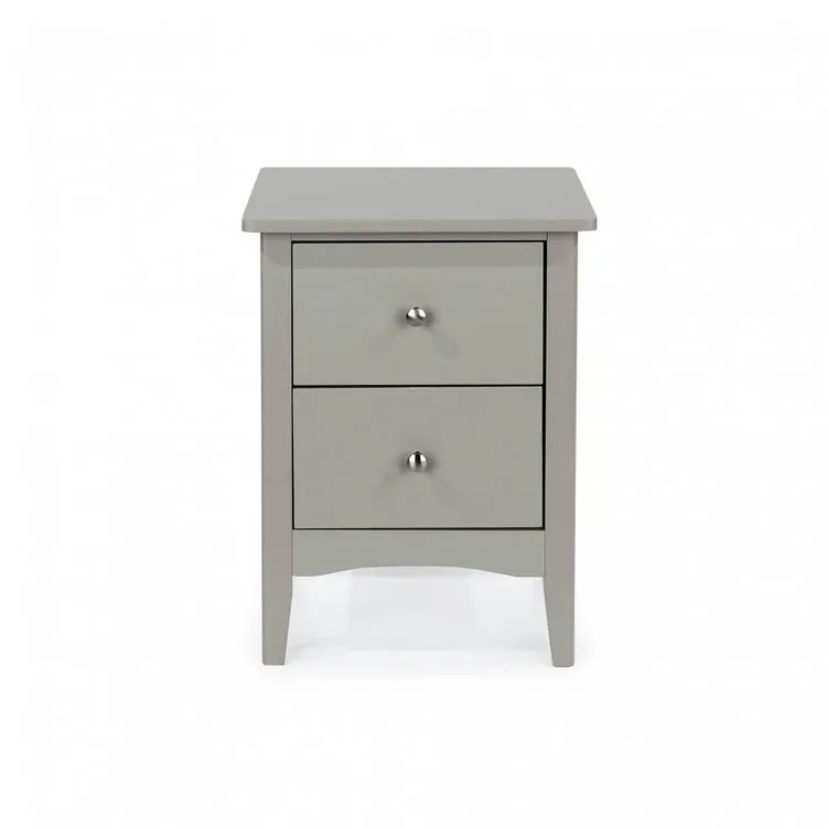 Core Core Como Light Grey 2 Drawer Bedside Table