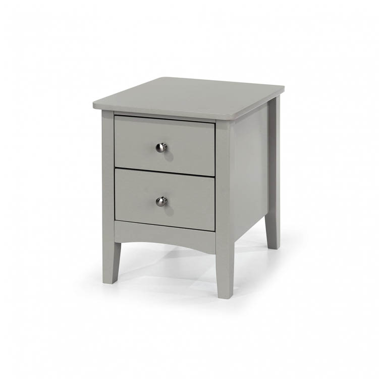 Core Products Core Como Light Grey 2 Petite Drawer Bedside Cabinet (Flat Packed)