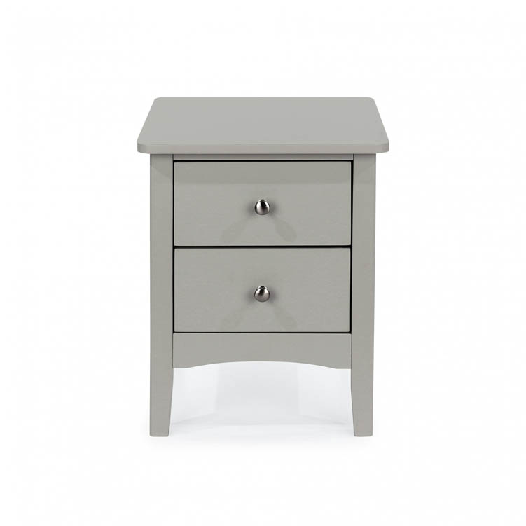 Core Products Core Como Light Grey 2 Petite Drawer Bedside Cabinet (Flat Packed)