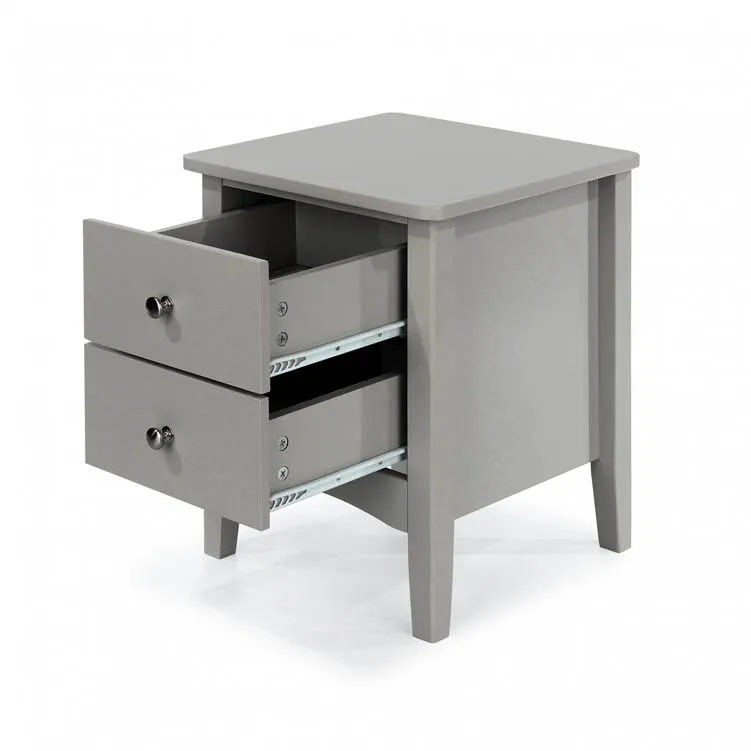 Core Core Como Light Grey 2 Petite Drawer Bedside Table