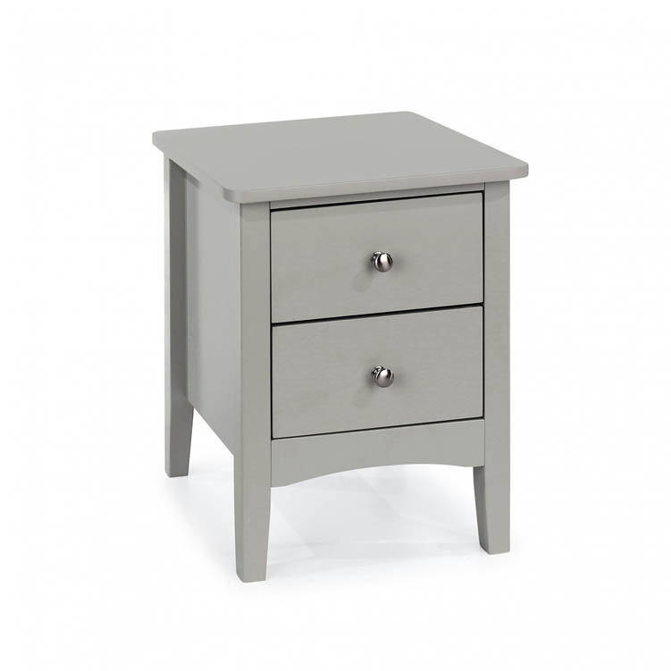 Core Products Core Como Light Grey 2 Petite Drawer Bedside Cabinet (Flat Packed)