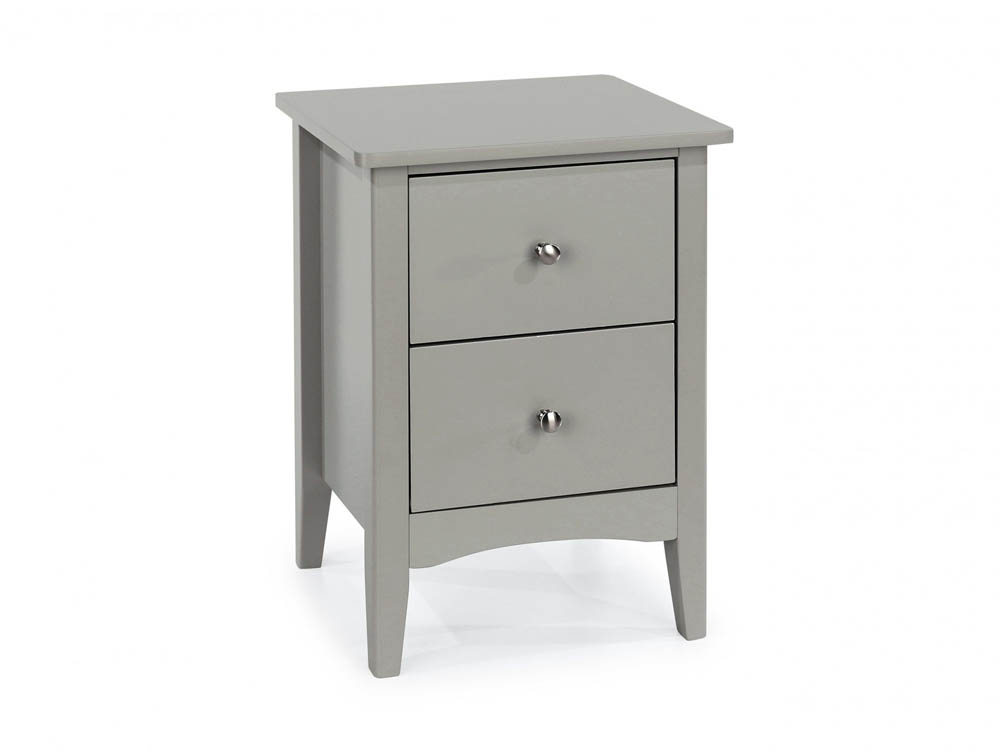 Core Products Core Como Light Grey 2 Drawer Bedside Cabinet (Flat Packed)