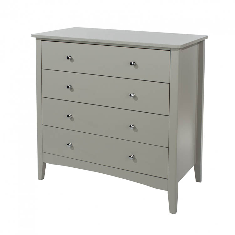 Core Products Core Como Light Grey 4 Drawer Chest of Drawers (Flat Packed)