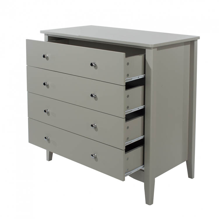 Core Products Core Como Light Grey 4 Drawer Chest of Drawers (Flat Packed)