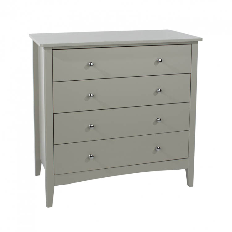 Core Products Core Como Light Grey 4 Drawer Chest of Drawers (Flat Packed)