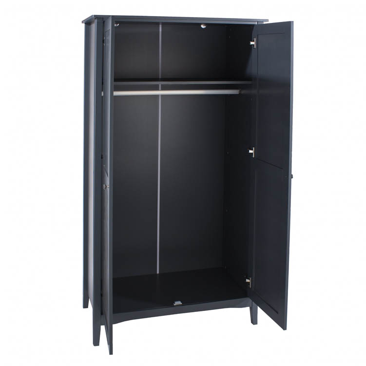 Core Products Core Como Midnight Blue 2 Door Wardrobe (Flat Packed)