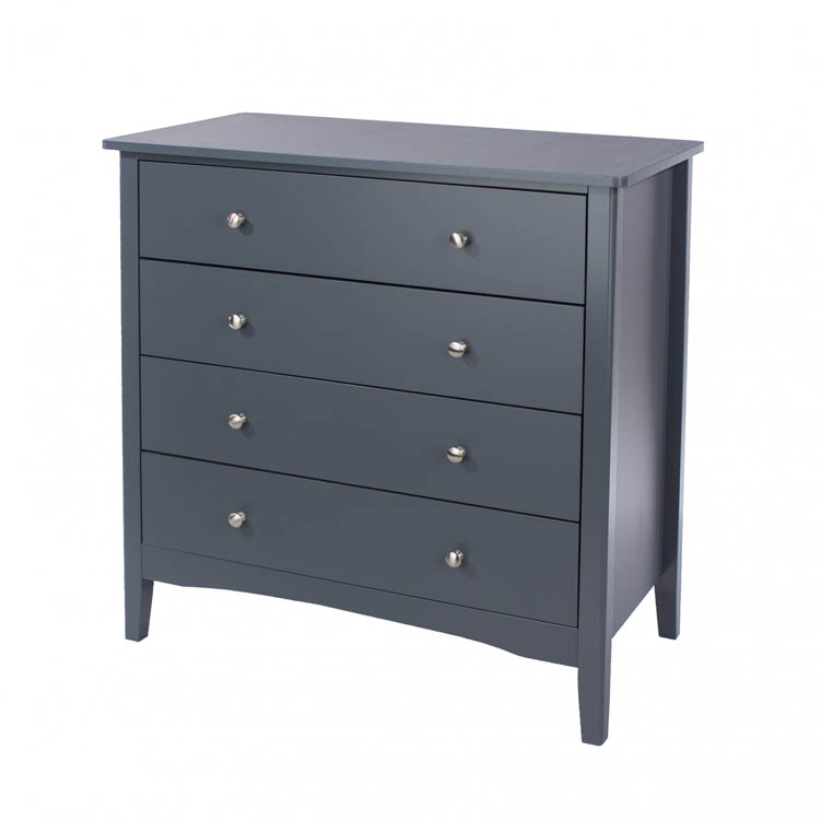 Core Products Core Como Midnight Blue 4 Drawer Chest of Drawers (Flat Packed)