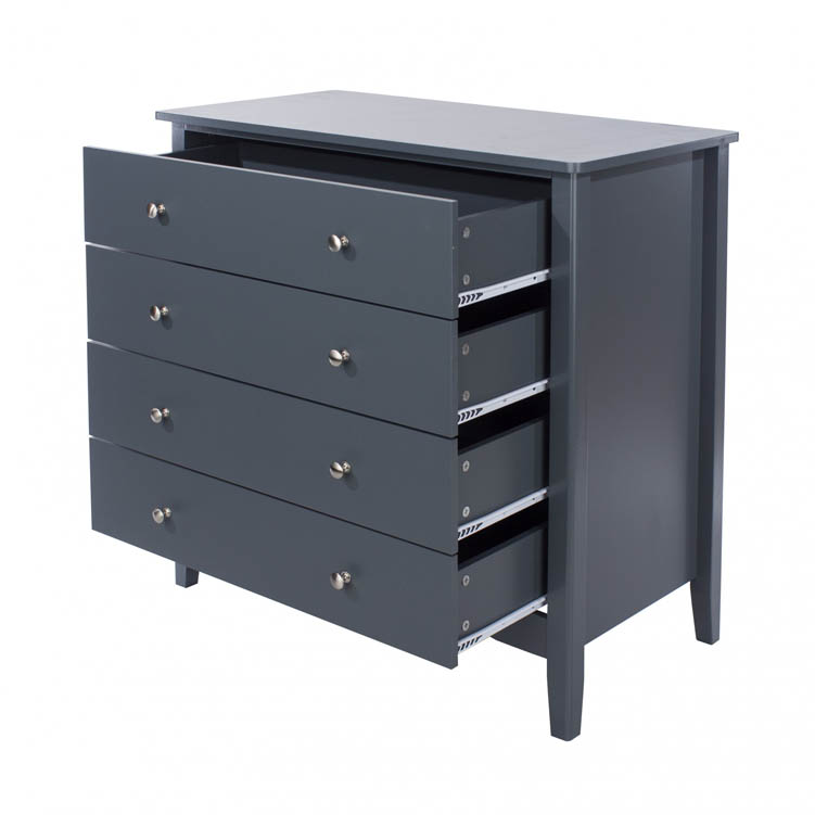 Core Products Core Como Midnight Blue 4 Drawer Chest of Drawers (Flat Packed)