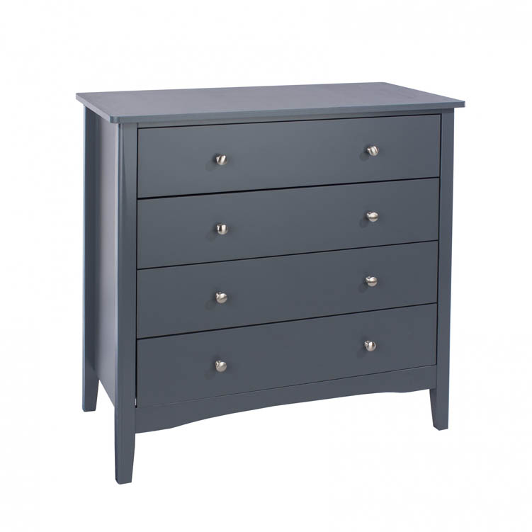 Core Products Core Como Midnight Blue 4 Drawer Chest of Drawers (Flat Packed)