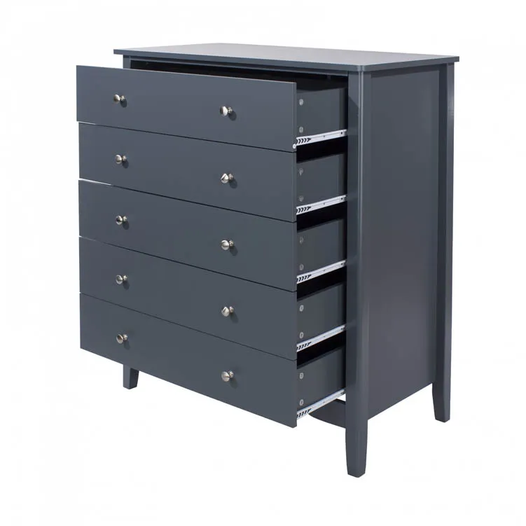Core Products Core Como Midnight Blue 5 Drawer Chest of Drawers