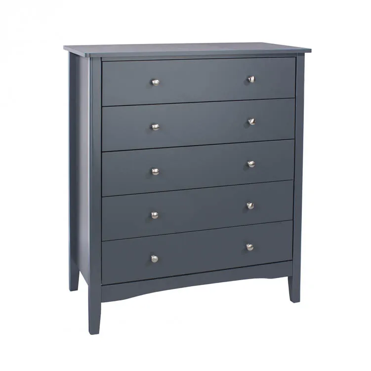 Core Core Como Midnight Blue 5 Drawer Chest of Drawers