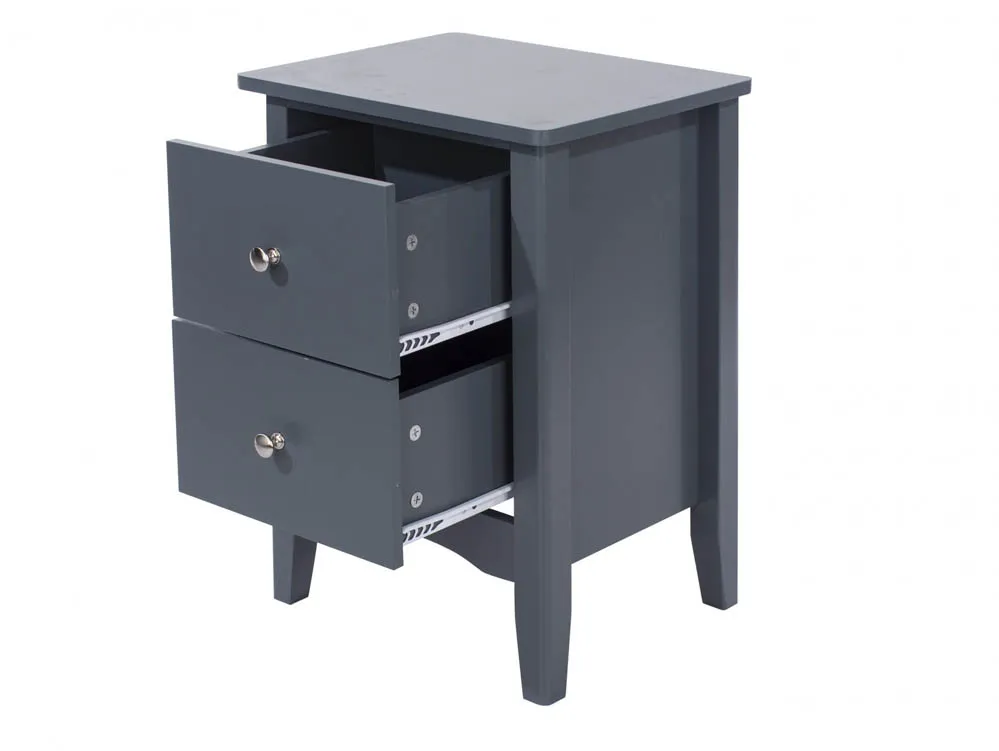 Core Products Core Como Midnight Blue 2 Drawer Bedside Table