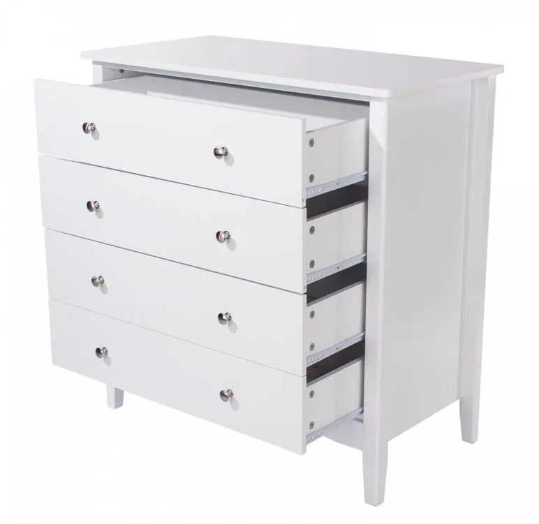 Core Core Como White 4 Drawer Chest of Drawers