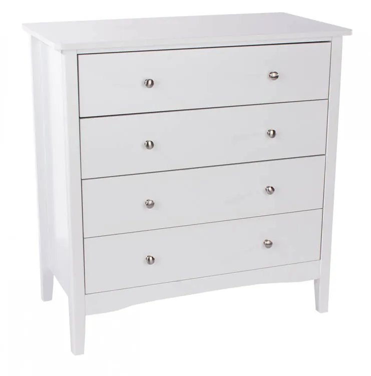 Core Core Como White 4 Drawer Chest of Drawers