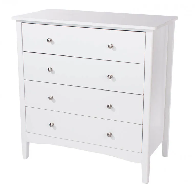 Core Core Como White 4 Drawer Chest of Drawers