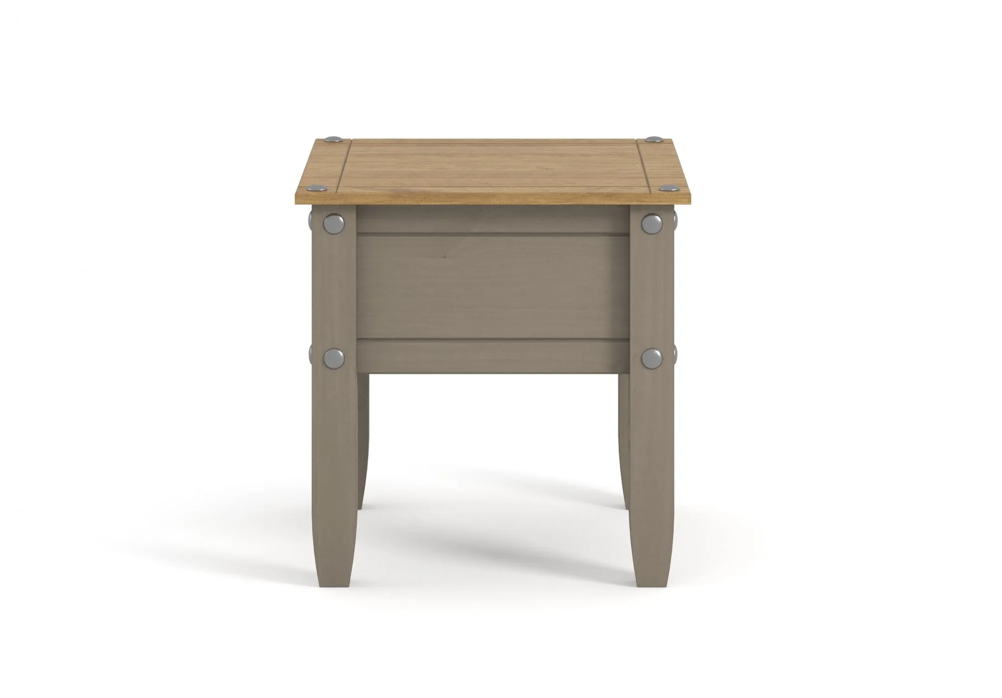 Core Core Corona Grey and Waxed Pine Lamp Table