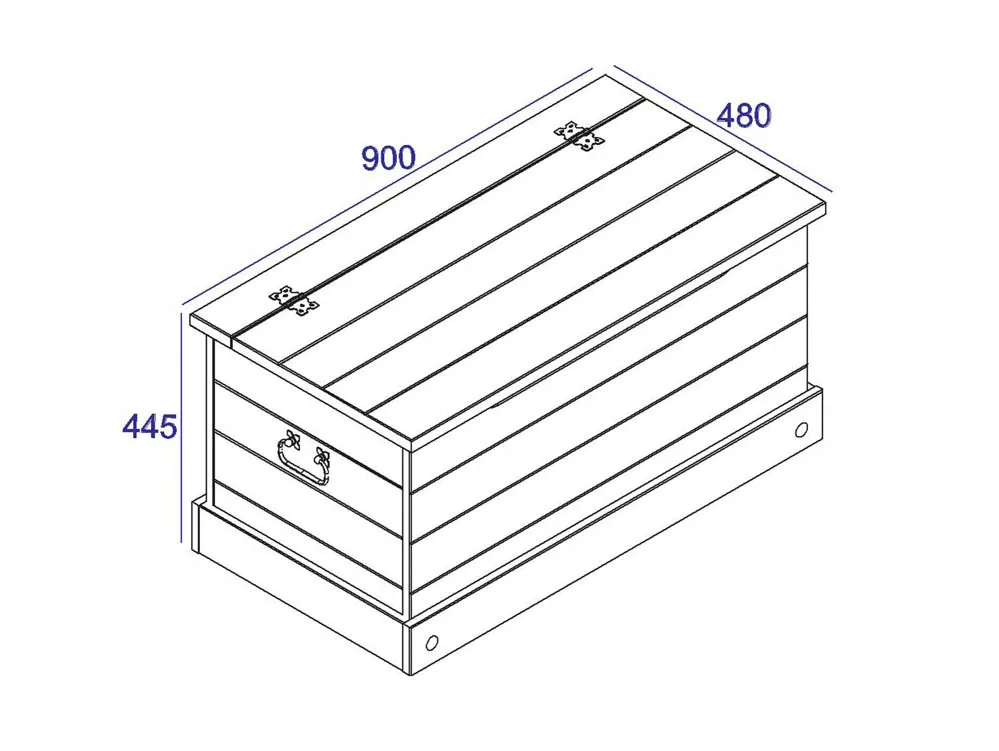 Core Products Core Corona Grey and Pine Blanket Box