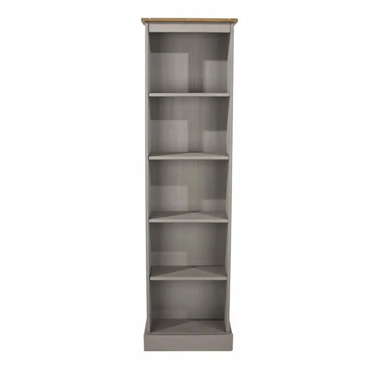 Core Products Core Corona Grey and Pine Tall Narrow Bookcases