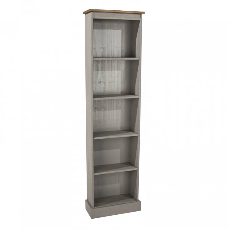 Core Products Core Corona Grey and Pine Tall Narrow Bookcases