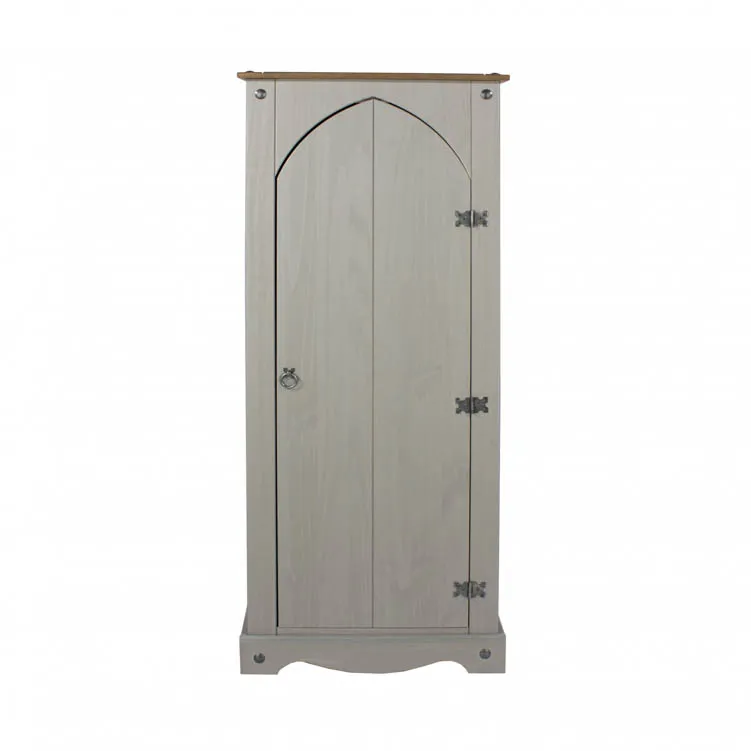 Core Core Corona Grey and Waxed Pine Vestry Cupboard