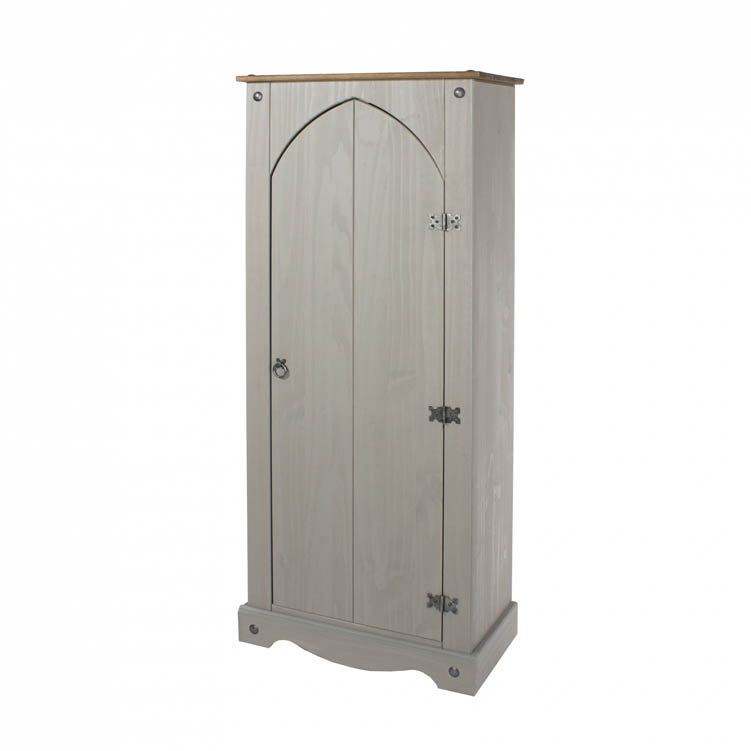 Core Products Core Corona Grey and Pine Vestry Cupboard (Flat Packed)