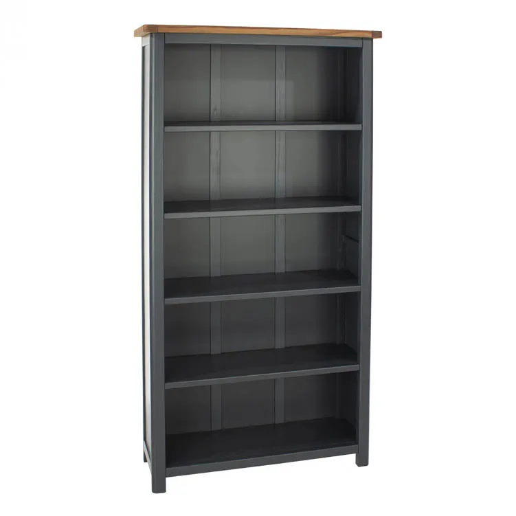 Core Core Dunkeld Midnight Blue and Oak Tall Bookcase