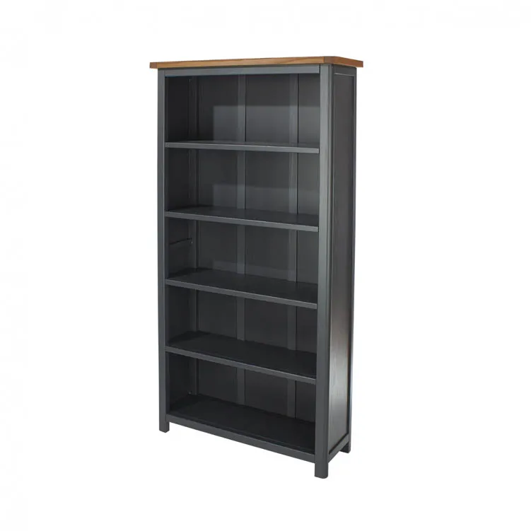 Core Core Dunkeld Midnight Blue and Oak Tall Bookcase