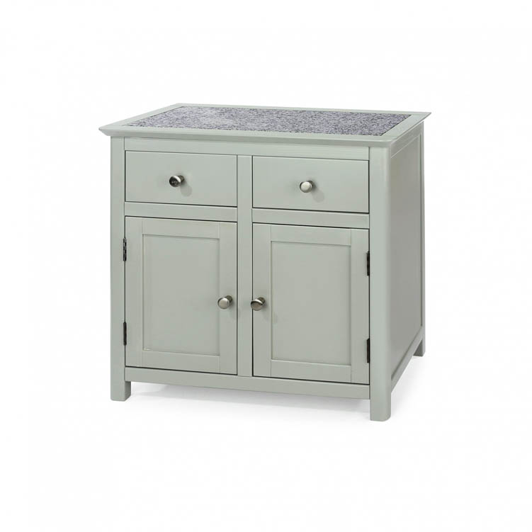 Core Products Core Perth Grey Painted with Grey Stone Inset 2 Door 2 Drawer Sideboard (Flat Packed)