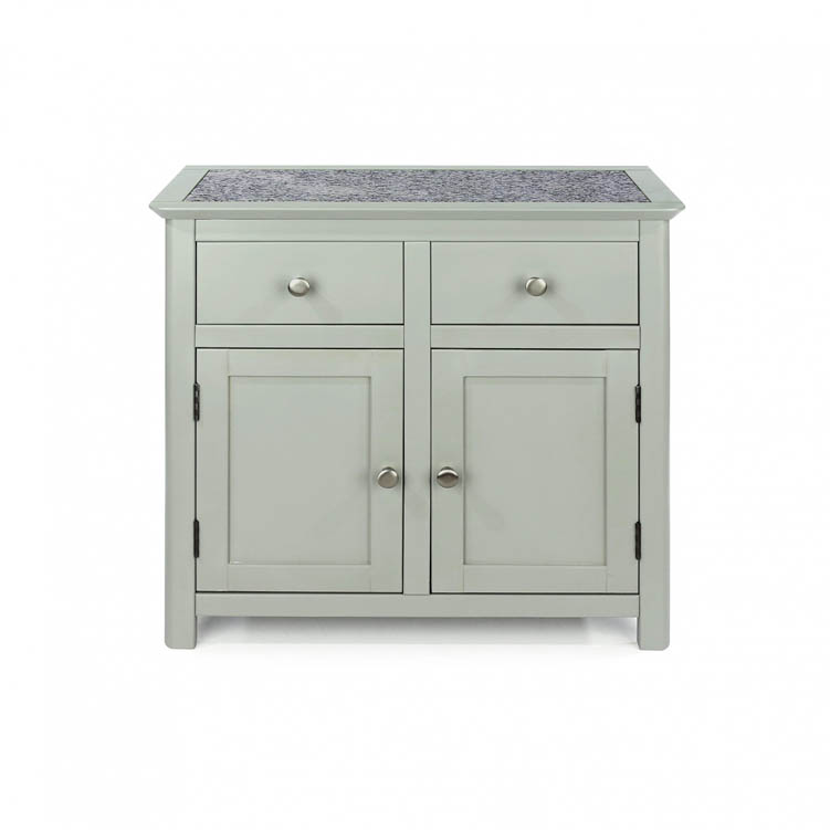 Core Products Core Perth Grey Painted with Grey Stone Inset 2 Door 2 Drawer Sideboard (Flat Packed)