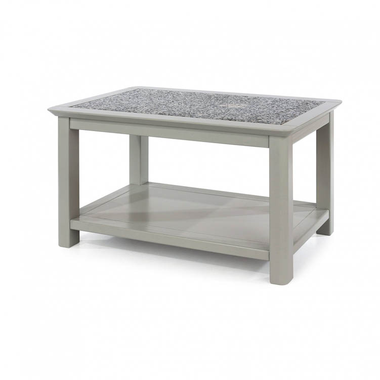 Core Products Core Perth Grey Painted with Grey Stone Inset Coffee Table (Flat Packed)