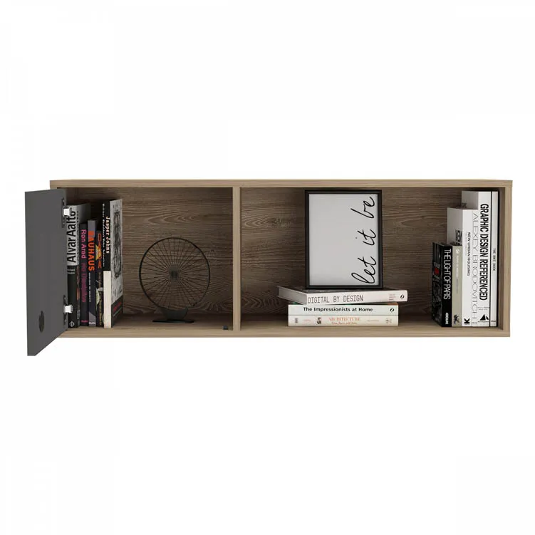 Core Products Core Vegas Oak and Grey Wall Storage Unit