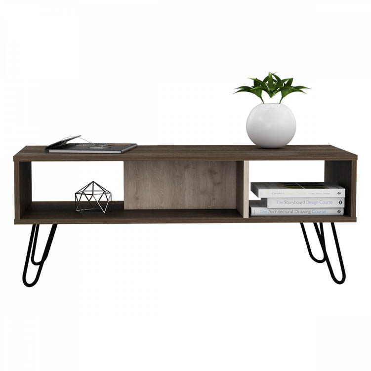 Core Products Core Nevada Smoked Oak and Bleached Grey Oak Effect Coffee Table (Flat Packed)