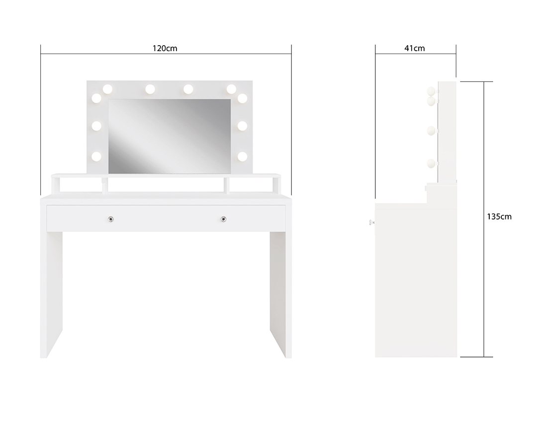 GFW GFW Aurora Dressing Table (Flat Packed)