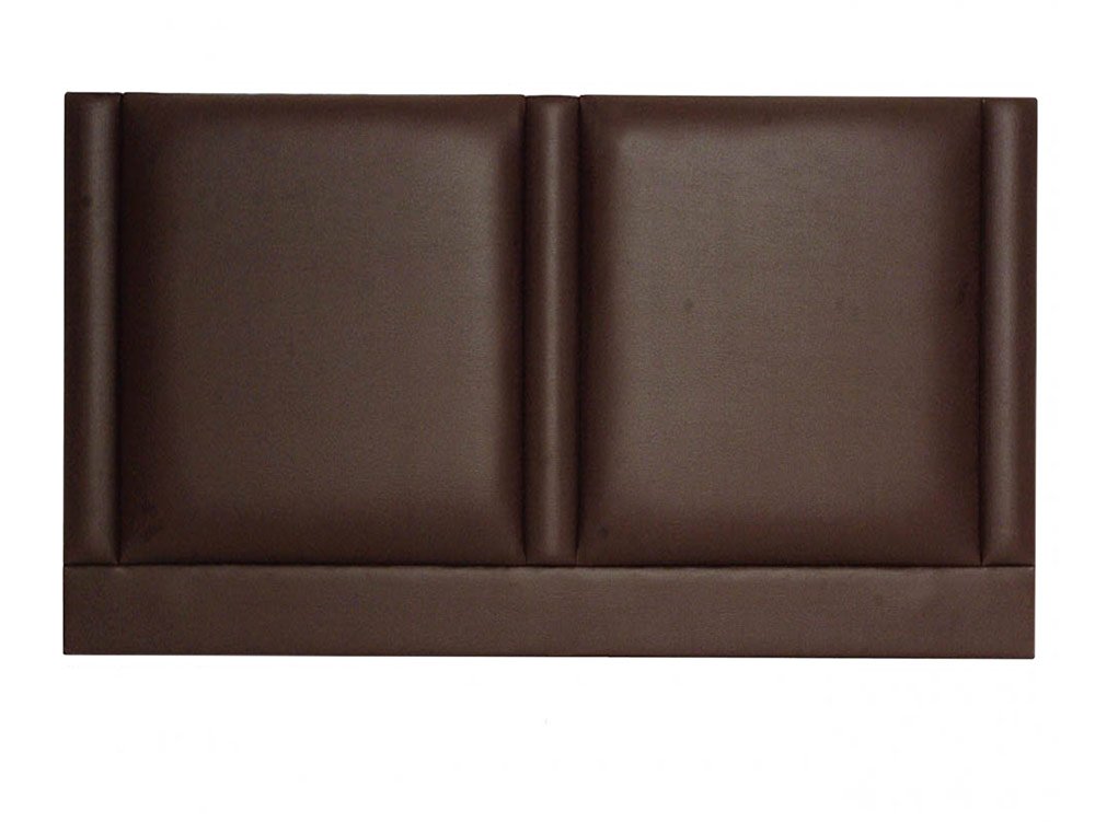 Designer Headboards Designer Jupiter 6ft Super King Size Espresso Faux Leather Upholstered Fabric Headboard