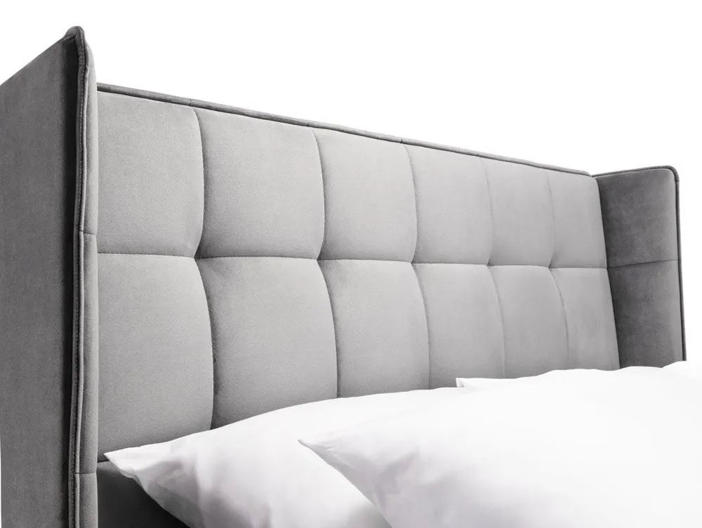 Julian Bowen Julian Bowen Gatsby Light Grey Fabric Bed Frame