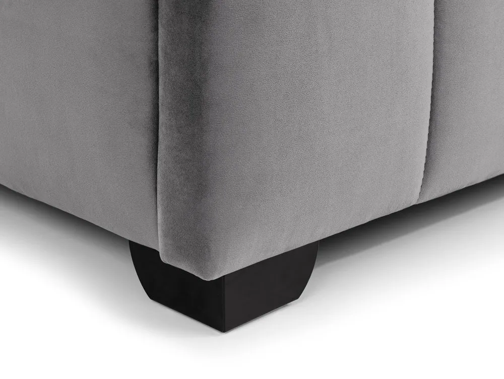 Julian Bowen Julian Bowen Gatsby Light Grey Fabric Ottoman Bed Frame