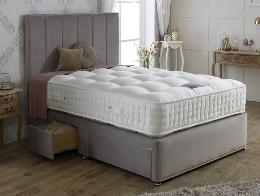 Dura Dura Royal Crown Natural Pocket 1000 4ft6 Double Divan Bed