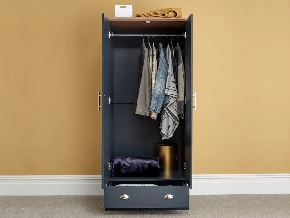 Hanna 2 door 1 drawer wardrobe deals