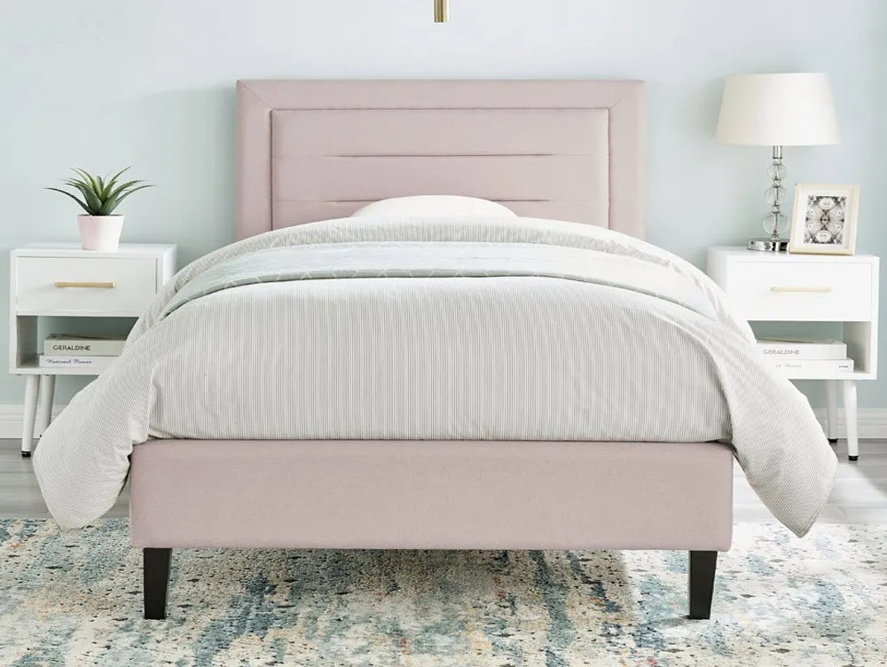 Limelight  Limelight Picasso 4ft6 Double Pink Fabric Bed Frame