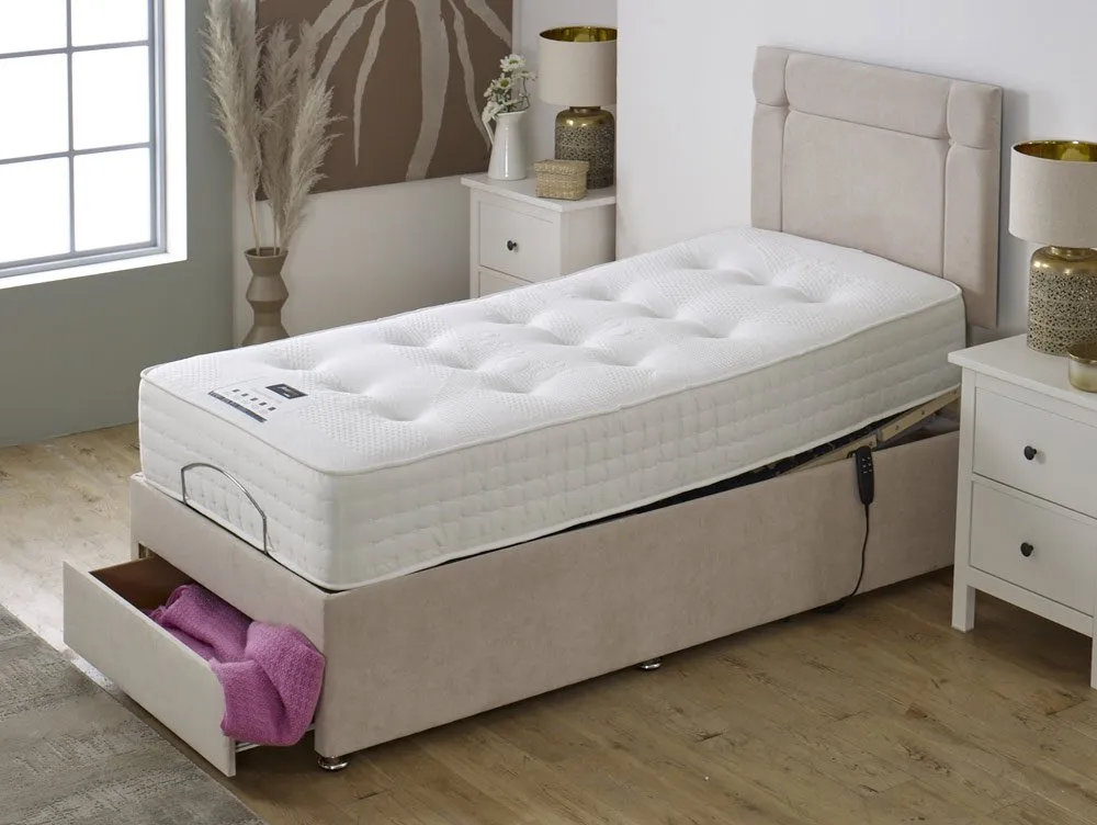 Flexisleep Flexisleep Elland Pocket 1000 Electric Adjustable 3ft6 Large Single Bed