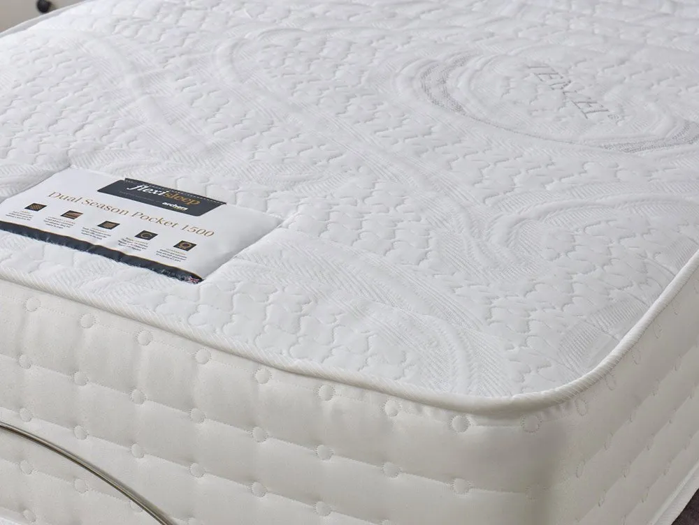 Flexisleep Flexisleep Dual Season Pocket 1500 Electric Adjustable 5ft King Size Bed (2 x 2ft6)