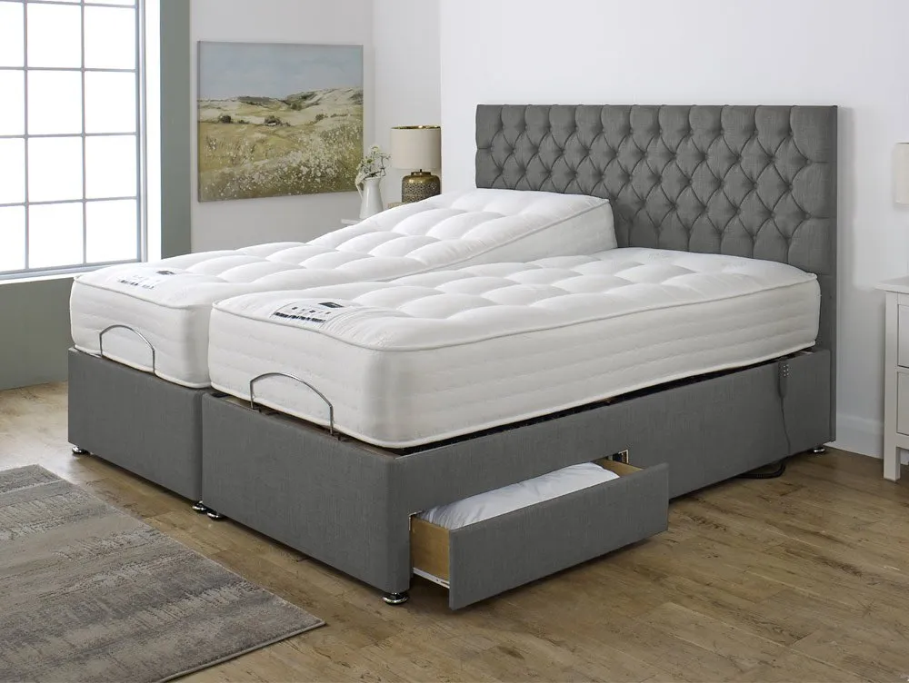 Flexisleep Flexisleep Eco Natural Pocket 1500 Electric Adjustable 5ft King Size Bed (2 x 2ft6)