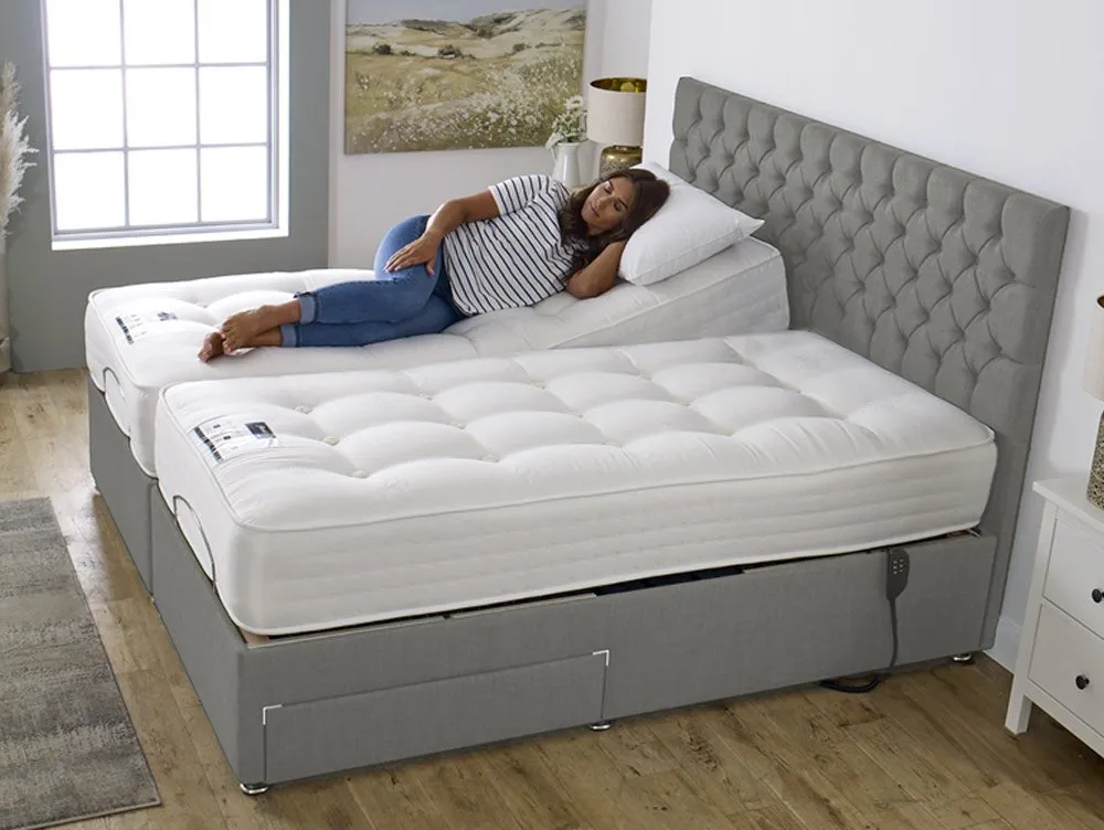 Flexisleep Flexisleep Eco Natural Pocket 2000 Electric Adjustable 6ft Super King Size Bed (2 x 3ft)