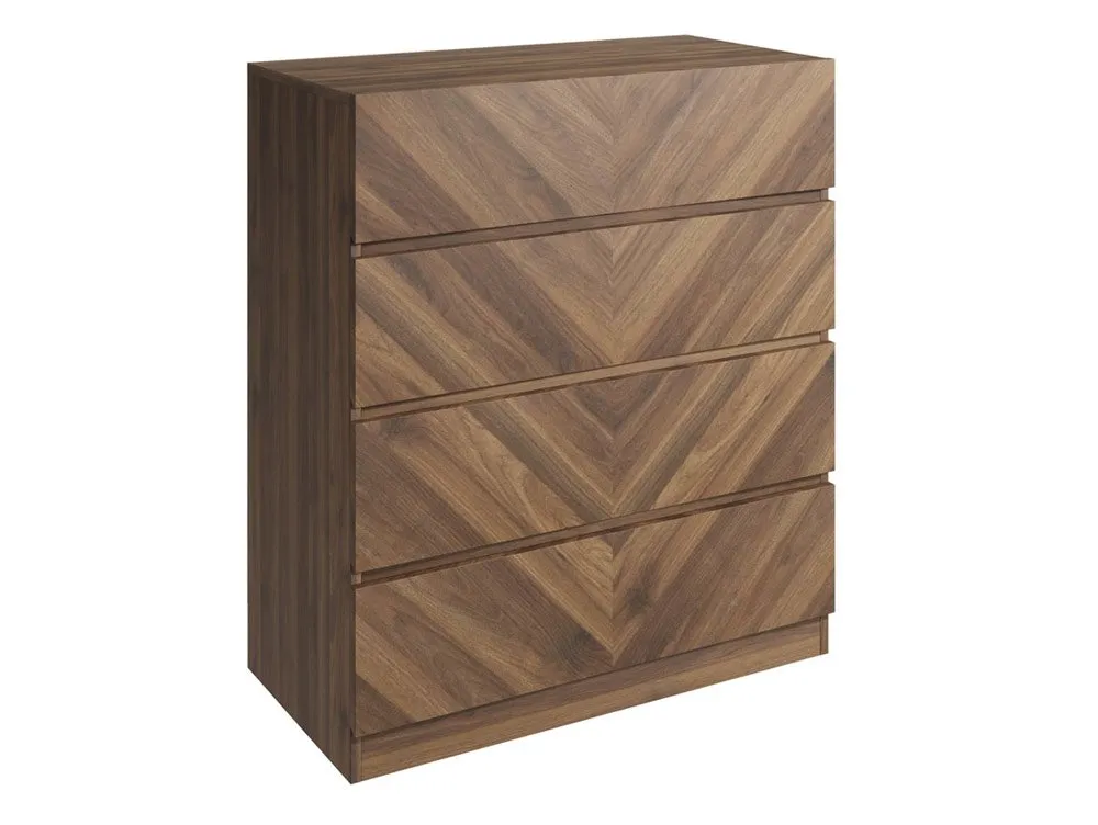 GFW GFW Catania Royal Walnut 4 Drawer Chest of Drawers