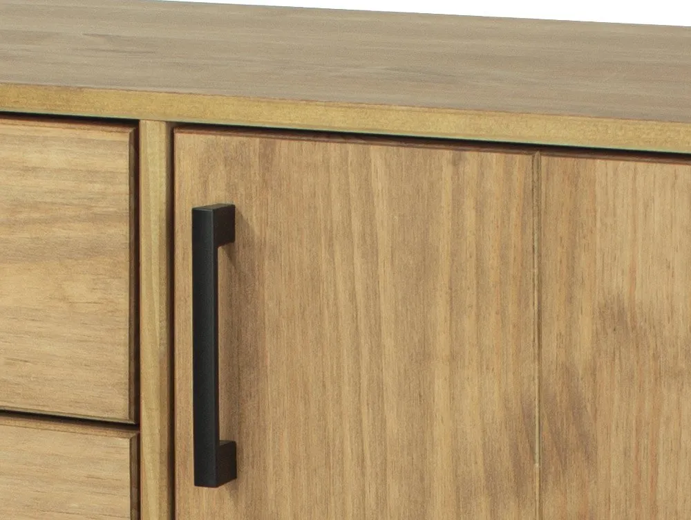 Core Products Core Texas 2 Door 3 Drawer Waxed Pine Medium Wooden Sideboard
