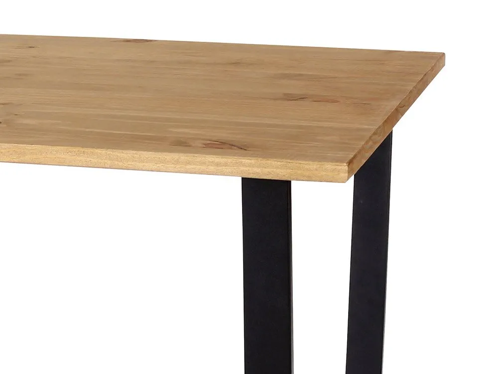 Core Core Texas 118cm Waxed Pine Rectangular Dining Table