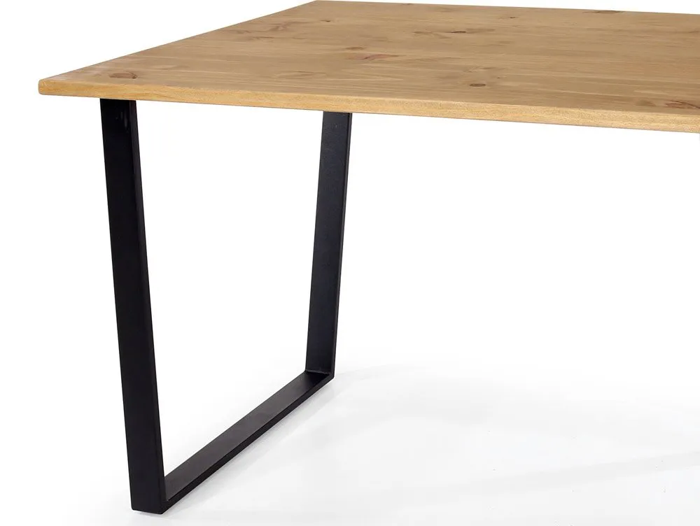Core Core Texas 118cm Waxed Pine Rectangular Dining Table